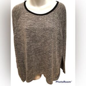 Deb Cut Out Back Long Sleeve Sweater Sz 3X